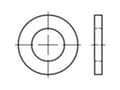 Pikkukuva 3 / 4: Aluslevy Sisähalkaisija: 51 mm DIN 1441 Teräs 50 kpl TOOLCRAFT 135843