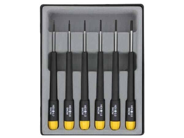 Donau Elektronik Elektronik och finmekanik Skruvmejslar 6 delar Unbrako