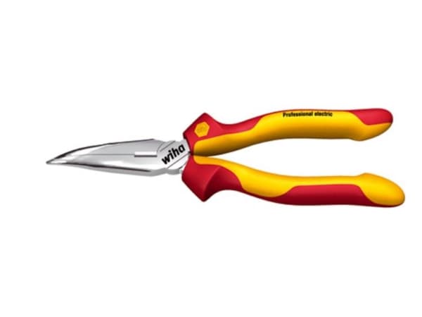Wiha Z 05 1 06, Nåltänger, Stål, Röd, Gul, 16 cm, 153 g