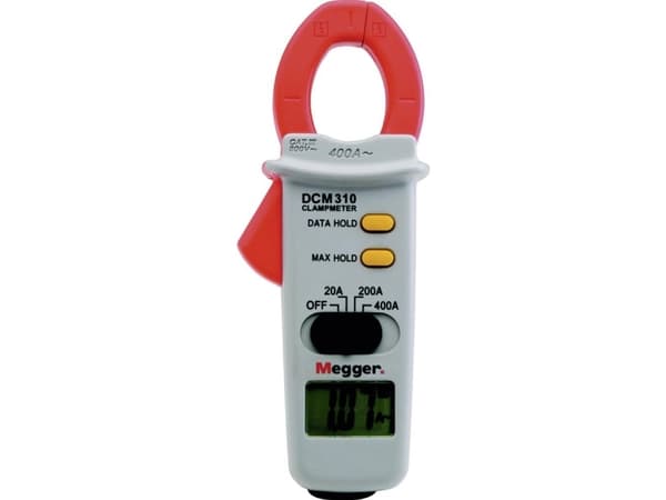 Megger DCM310 Strømtang , Hånd-multimeter digital CAT III 600 V Visning (counts): 2000
