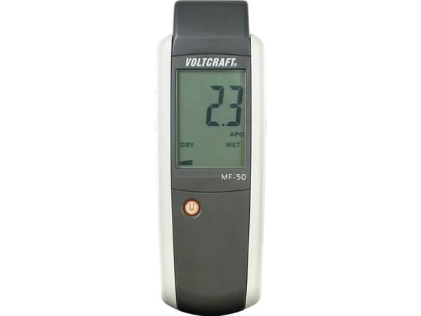 VOLTCRAFT MF-50 Materialfuktmätare; Mätområde byggnadsfukt (område) 0 till 100 % vol Mätområde träfukt (område) 0 till 100 % vol