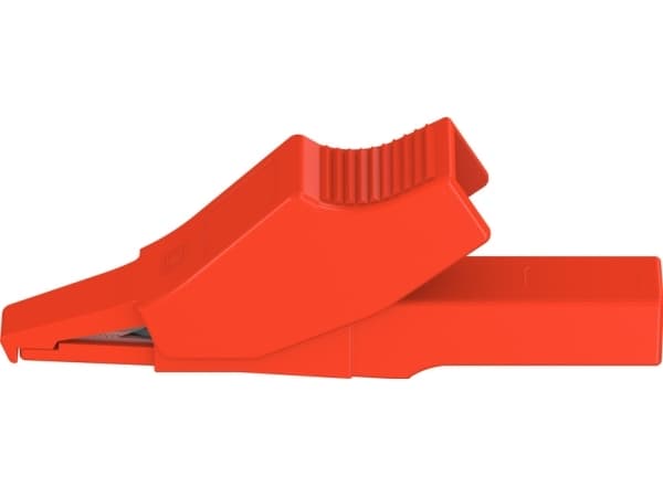 Stäubli SKK-200 RT Säkerhetskrokodilklämma Anslutning 2 mm CAT III 600 V Röd