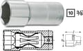 Pikkukuva 5 / 5: Hazet 880KF kuusiokoloavain 20,8 mm 13/16 3/8 (10 mm)