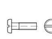 Toolcraft 104549, Skruv, Stål, Universal, Platt, Zink, M6