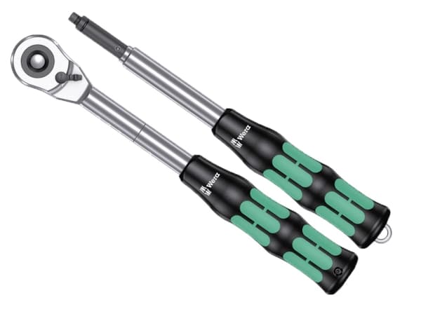 Wera Zyklop Hybrid Set, Pipenøkkelsett, 2 stykker, Sort, Kromfarget, Grønn, CE, Skrallehåndtak, 1 stykker