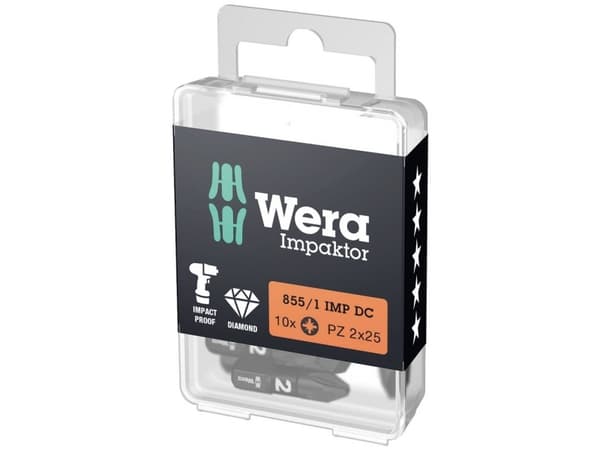 Wera 05057621001 Krydskærv-bit 2 D 6.3 10 stk