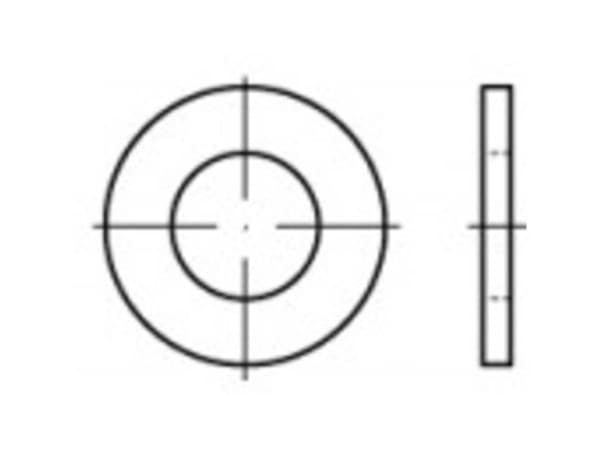 Toolcraft 105359, Låsbricka, Stål, Rostfritt stål, Rund, 3 mm, 1,9 cm