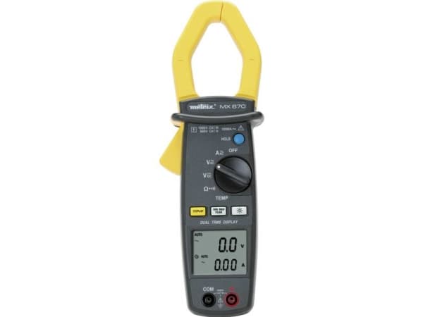 Metrix MX0670 Strømtang digital CAT III 1000 V, CAT IV 600 V Visning (counts): 10000