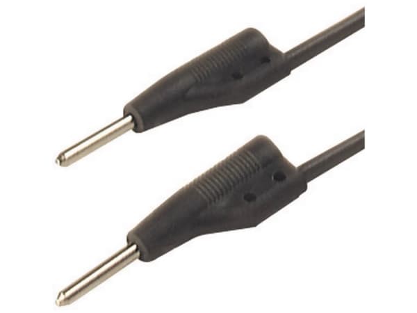 SKS Hirschmann MVL 2/50 sw Prøveledning Stik 2 mm Stik 2 mm 0.50 m Sort 1 stk