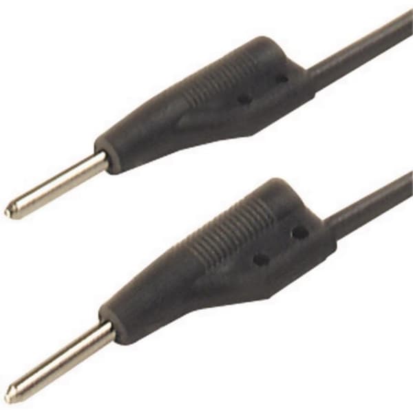 SKS Hirschmann MVL 2/50 sw Prøveledning Stik 2 mm Stik 2 mm 0.50 m Sort 1 stk