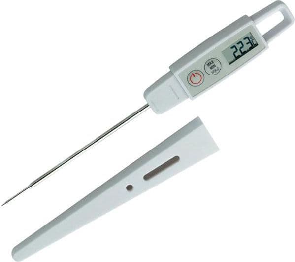 VOLTCRAFT DET3R Insättningstermometer (HACCP) Temperaturområde -40 till +250 °C Överensstämmer med HACCP (livsmedelssäkerhet)