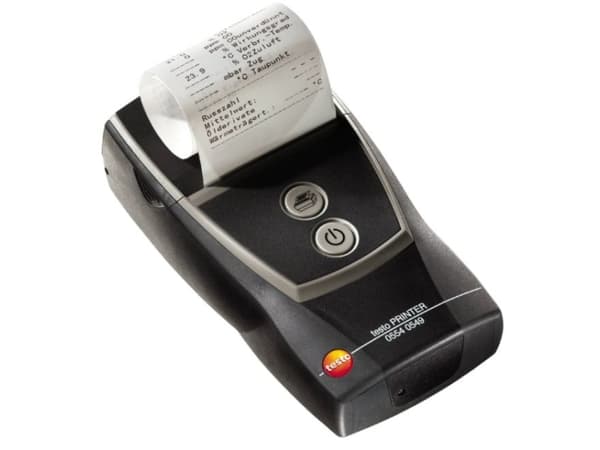 Testo 0554 0549, direkt termal, Bärbar skrivare, Kabel & Trådlös, Svart, Batteri, 75 mm