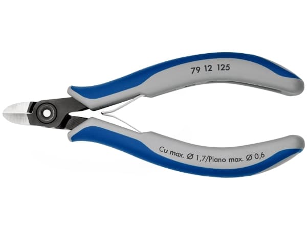 Knipex 79 12 125, Sidekutter, 1,1 cm, 1 cm, 6,5 mm, Blå, Grå, 125 mm