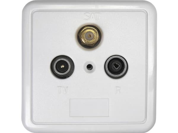 Axing SSD 2-10, SAT + TV + radio, Vit, 78 mm, 44 mm, 78 mm
