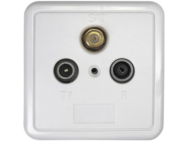 Axing SSD 2-10, SAT + TV + radio, Vit, 78 mm, 44 mm, 78 mm