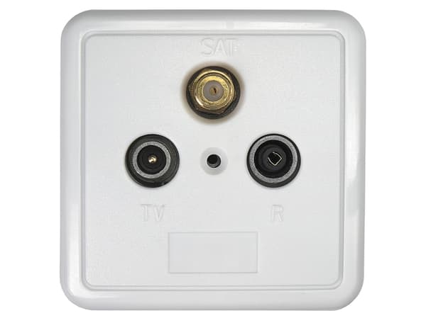 Axing SSD 2-10, SAT + TV + radio, Vit, 78 mm, 44 mm, 78 mm Vit