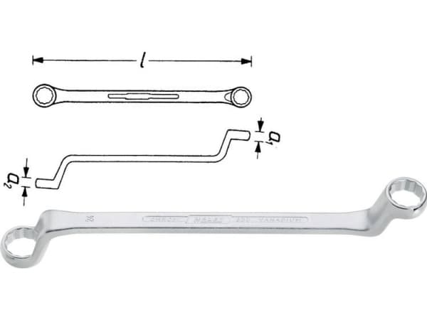 HAZET 630-20X22, Hopea, 20x22 mm, Hopea, 29,5 cm, 320 g, 1 kpl
