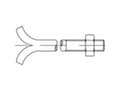 Miniatyrbilde 3 av 4: TOOLCRAFT 108108 Stenskruer M16 250 mm Udvendig sekskant DIN 529 Stål Galvaniseret 10 stk