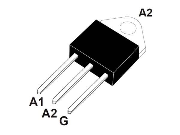 STMicroelectronics BTA26-600B Tyristor (SCR) - TRIAC TOP-3 25 A 600 V