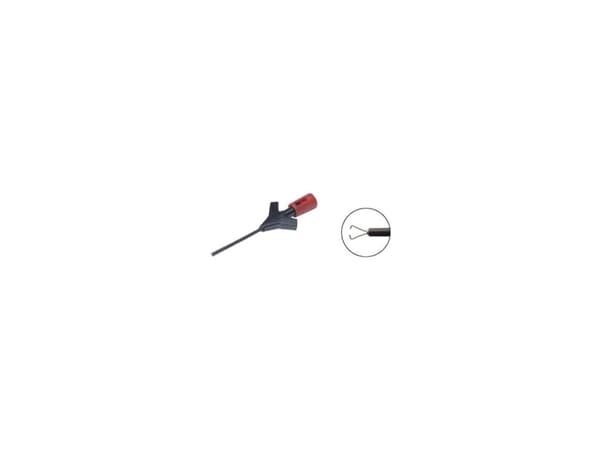 SKS Hirschmann Micro-KLEPS 0,64 mm Miniklemprøvespids Rød SKS Hirschmann Micro-KLEPS 0,64 mm Miniklemprøvespids Rød