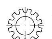 TOOLCRAFT 138326 Tårade låsbrickor Invändig diameter: 17 mm DIN 6797 Fjäderstål 100 st
