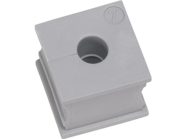 Icotek KT 4 Kabelgennemføring slidset Klemme-diameter (max.) 5 mm Elastomer Grå 1 stk