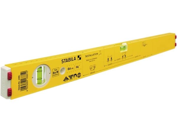 Stabila Tyyppi 80 M Asennus 16882 Magneettinen vesivaaka 100 cm 0,5 mm/m