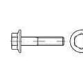 Miniatyrbild 1 av 4: TOOLCRAFT 139603 Sekskantsskruer med flange M6 25 mm Udvendig sekskant DIN 6921 Stål 500 stk