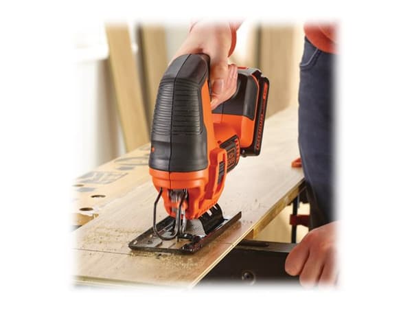 Black & Decker BDCJS18N, Musta, Oranssi, 45°, 5,5 cm, 1,9 cm, 8 mm, 2 cm