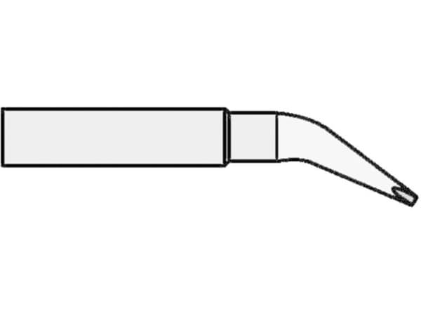 Weller XNT HX Loddespids Mejselform, bøjet Spidsstørrelse 0.8 mm Indhold 1 stk
