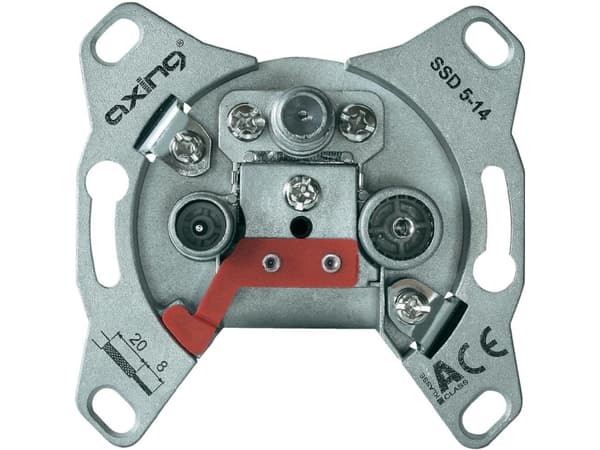 Axing SSD00507, Typ F, Grå, CE, 68 mm, 39 mm, 68 mm