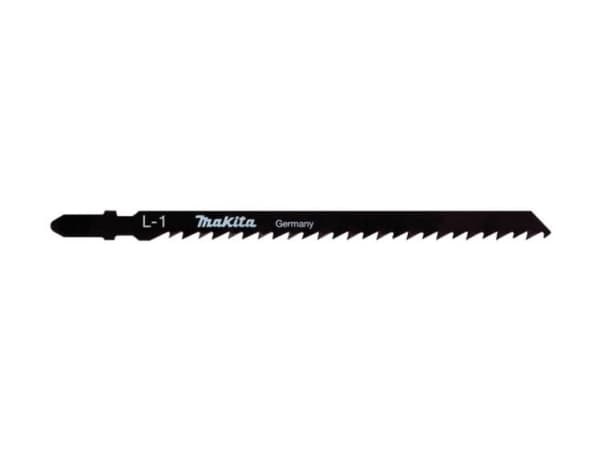 Makita L-1 - Sticksågblad - för trä, plast, spånskiva, plywood, träfanér, concrete plex - 5 delar - T-skaft - längd: 132 mm - för Makita DJV182Z, JR1