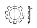 Miniatyrbild 4 av 4: TOOLCRAFT 147185 Sikringsplade Indvendig diameter: 38.6 mm DIN 70952 Stål 25 stk