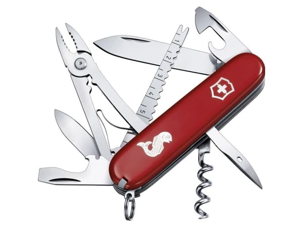 Victorinox Angler, Klappkniv uten lås, Multiverktøyskniv, ABS syntetisk, 22 mm, 113 g