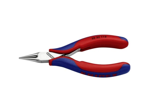 Knipex 35 32 115, Nesetang, 1 mm, 2,25 cm, Stål, Blå, Rød, 115 mm
