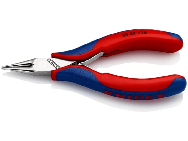 Knipex 35 32 115, Nesetang, 1 mm, 2,25 cm, Stål, Blå, Rød, 115 mm