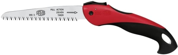 Felco 600, Beskärningssåg, Trä, Stål, Svart, Krom, Röd, Svart, Röd, 16 cm
