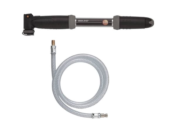 Testo 0554 3157, Luftpumpe (hånddrevet), Universell, Svart, Sølv, I-type grep