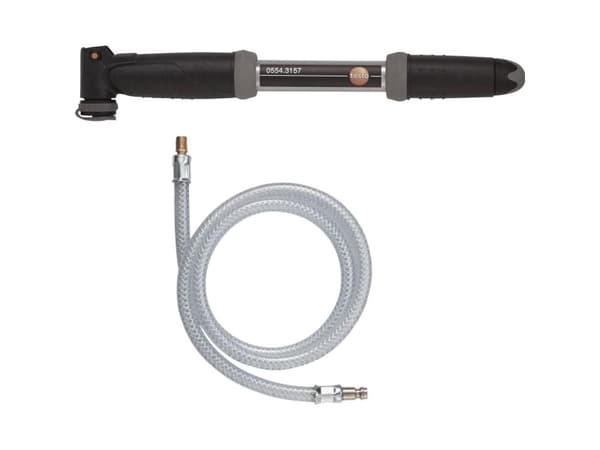 Testo 0554 3157, Luftpumpe (hånddrevet), Universell, Svart, Sølv, I-type grep