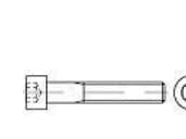 TOOLCRAFT 117232 Cylinderskruer M8 30 mm T-profil DIN 912 Stål Galvaniseret 200 stk