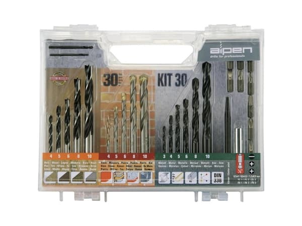 Alpen 800230100 30 stycken universell borrsats