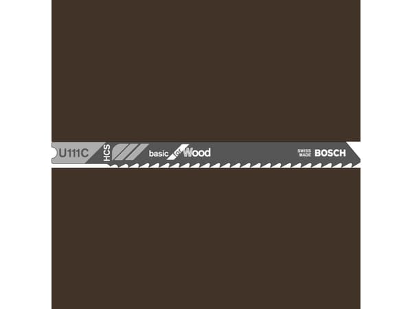 Bosch Accessories 2609256755 Jigsaw klinge HCS, U 111 C 2 stk