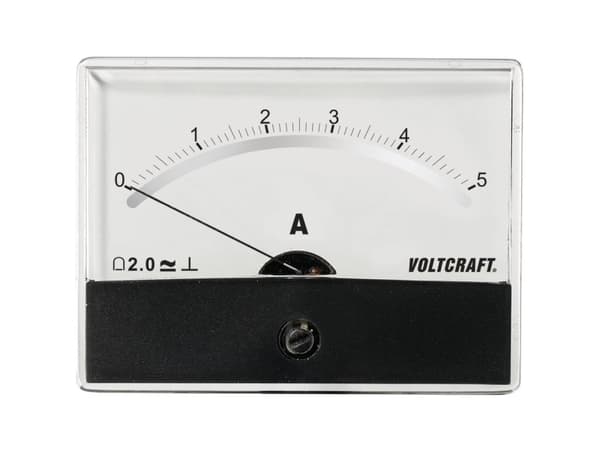 VOLTCRAFT AM-86X65/5A/DC AM-86X65/5A/DC Måleapparat til indbygning AM-86X65/5A/DC Drejespole