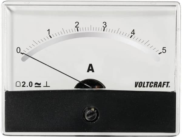 VOLTCRAFT AM-86X65/5A/DC AM-86X65/5A/DC Måleapparat til indbygning AM-86X65/5A/DC Drejespole