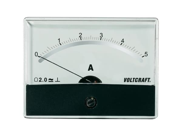 VOLTCRAFT AM-86X65/5A/DC AM-86X65/5A/DC Måleapparat til indbygning AM-86X65/5A/DC Drejespole