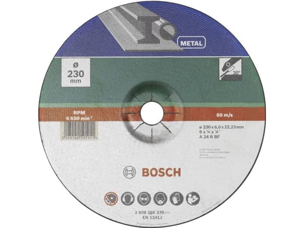 Bosch Accessories 2609256339 Skrubskive forkrøppet 230 mm 22.23 mm 1 stk