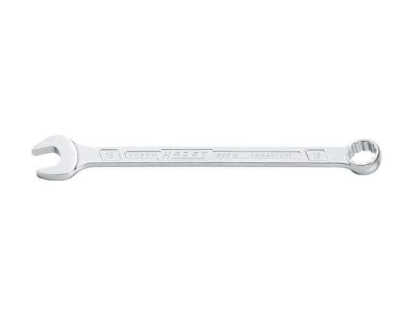 HAZET 600N-10, 10 mm, Krom, Krom-vanadium-stål, Krom, Blank, 15°
