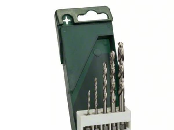 Bosch 2 609 255 127, Drill, Drill bit set, Jernholdig metall, Hard plastik, Blad metall, 6,35 mm, Høy-Hastighets Stål (HHS), Sekskanttange