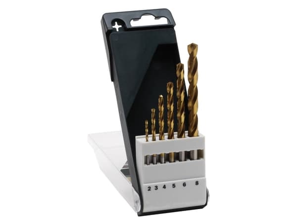 Bosch Accessories 2609255113 HSS Metal-spiralbor-sæt 6 dele TiN DIN 338 Cylinderskaft 1 Set
