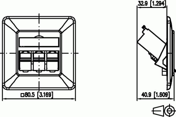 METZ CONNECT 1309131002-E, RJ-45, 6a, -40 - 70 °C, vit, koppar, zink, GHMT